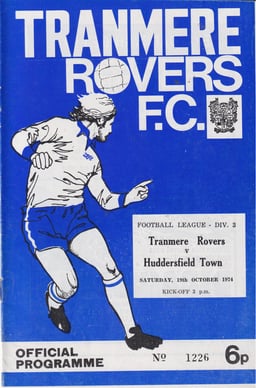 Tranmere Rovers v Huddersfield Town Match Programme 1974-10-19